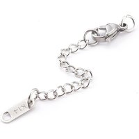 Extenseur de chaîne en acier inoxydable 304 avec attaches K14 et fermoirs à griffes — Accessoires pour bijoux