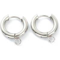 Trouvailles de boucles d'oreilles huggie en acier inoxydable 201 avec boucle — Accessoires pour bijoux