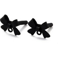 Trouvailles de Boucles d'Oreilles en Alliage avec Broches en Argent 925, Noires