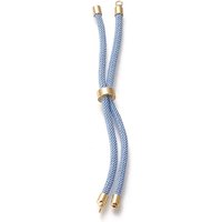 Nylon Twisted Cord Slider Bracelet Making with Brass Findings