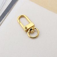 Attaches à rotation en alliage, attaches à clip pour lanière, doré