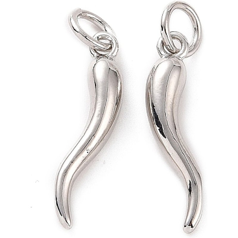 Charm en laiton Rack Plating en forme de corne d'abondance avec anneau — Breloques et pendentifs