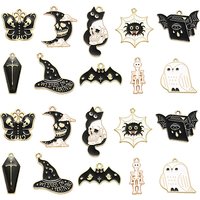 20Pcs Pendentifs en Émail Halloween, 10 Styles — Breloques et pendentifs