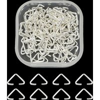 100Pcs Anneaux Triangulaires en Fer, Fermoirs pour Perles et Sacs — Accessoires pour bijoux