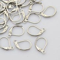 Trouvailles de boucles d'oreilles à fermoir en acier inoxydable chirurgical 316L
