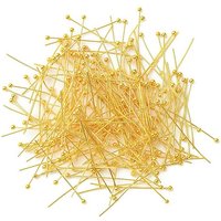Épingles à tête ronde en laiton, sans cadmium, sans plomb, 30x0.5mm — Accessoires pour bijoux
