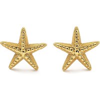 Rack Plating Brass Starfish Stud Earring in 18K Gold Plated — Costume Jewelry