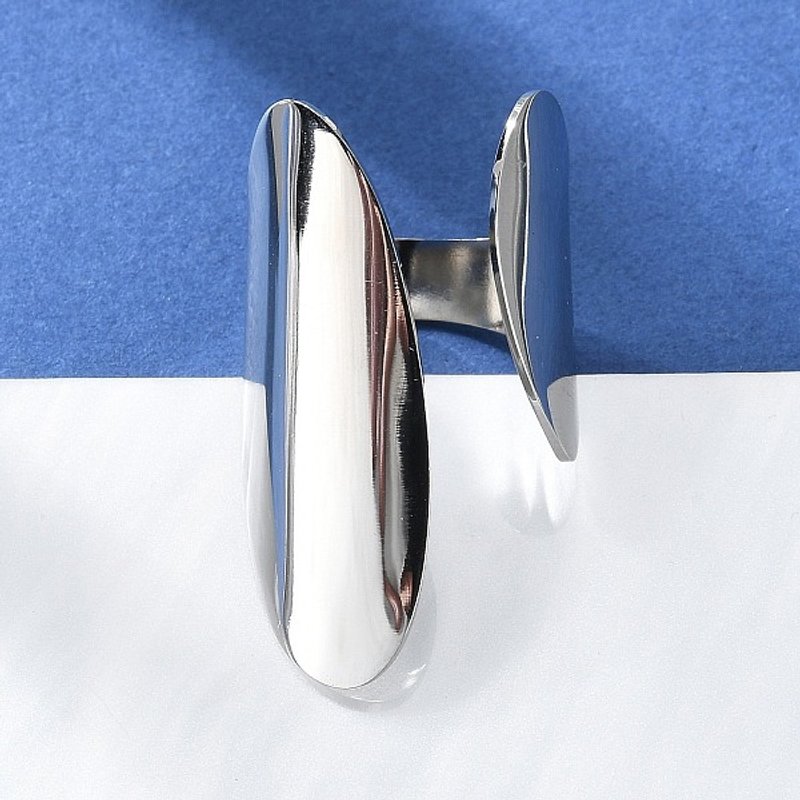 Bague ouverte en acier inoxydable 304 pour femmes — Bijoux fantaisie