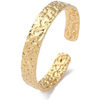 Bracelet ouvert en acier inoxydable 304 pour femmes, plaqué or 18K — Bracelet Femme