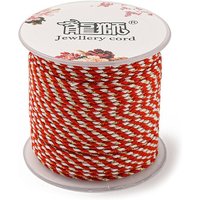 4-Ply Polycotton Cord with Gold Wire for Macrame Projects