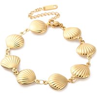 Bracelet Chaîne en Acier Inoxydable 304 pour Femmes, Plaqué Or 18K — Bracelet Femme