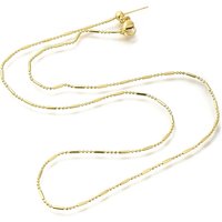 Collier Ajustable Plaqué Or 18K avec Fermoir Mousqueton de Rack Plating — Collier pendentif