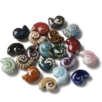 Perles en Porcelaine Artisanales en Forme de Snail — Perles à bijoux