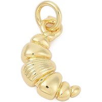 Brass Croissant Charms, 18K Gold Plated, Lead Free
