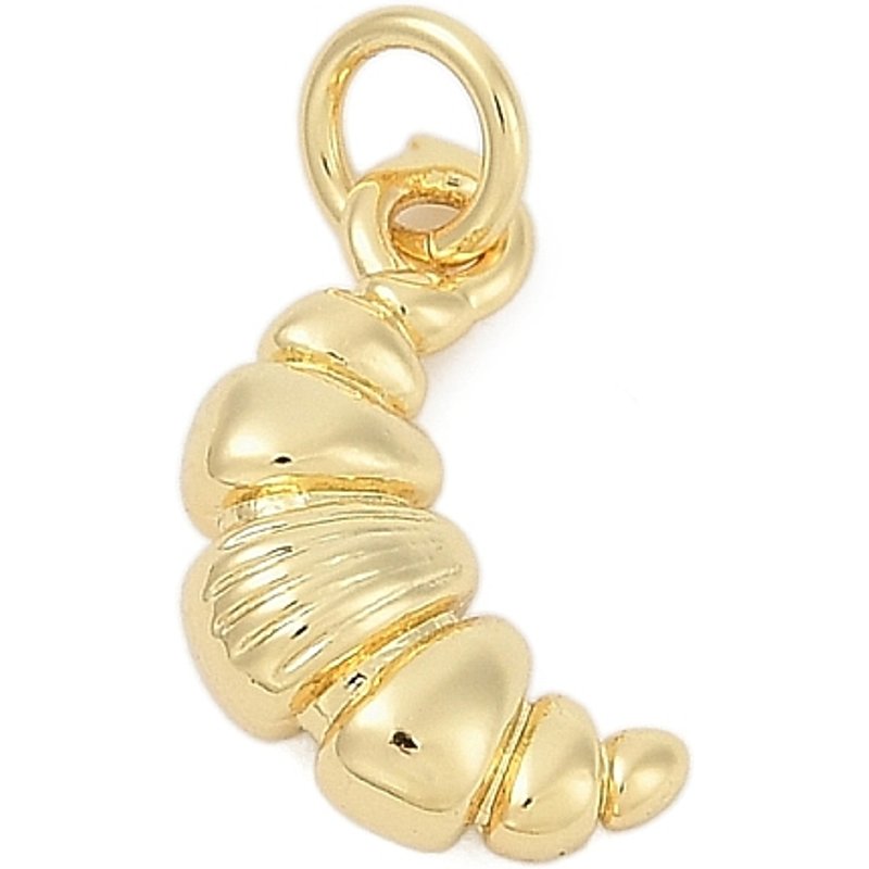 Charms en laiton en forme de croissant, plaqué or 18K, sans plomb — Breloques et pendentifs
