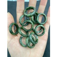 Natural Jade Finger Rings with 17-20mm Inner Diameter — Costume Jewelry