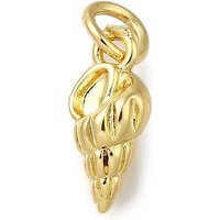 Charms en laiton, escargots de mer, plaqué or 18K, sans plomb — Breloques et pendentifs
