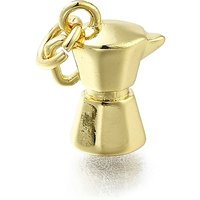 Charms en laiton de cafetière, plaqué or 18K, sans plomb