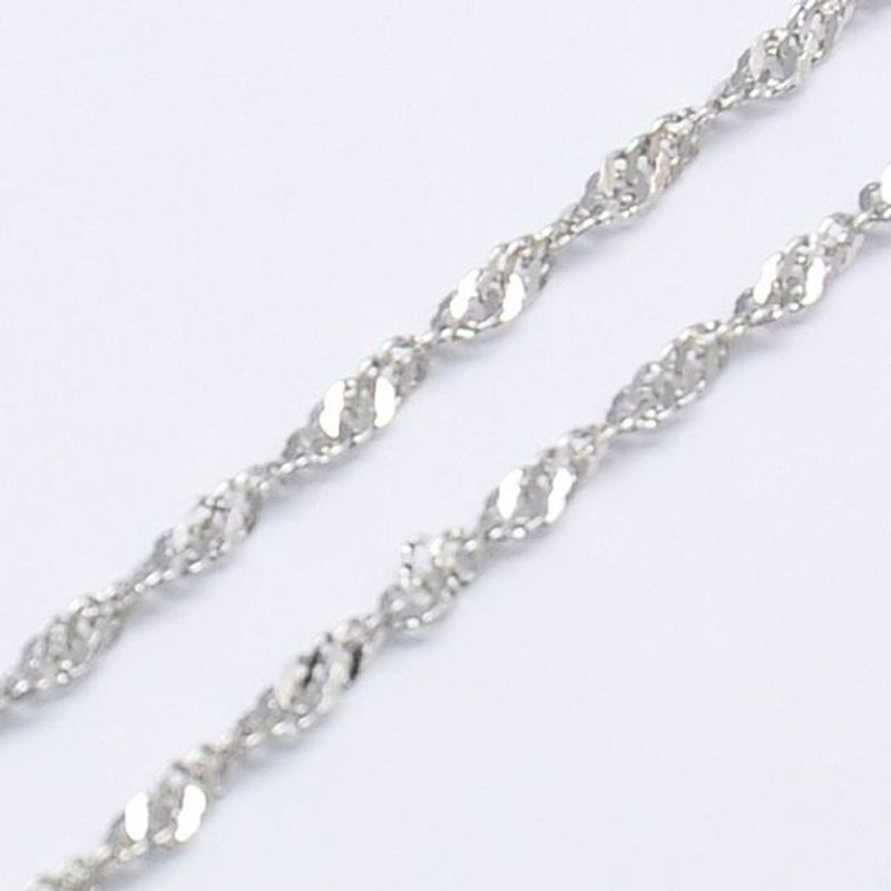 925 Sterling Silver Rope Chain Necklace, Rhodium Plated, 20 inch — Pendant Necklace