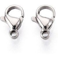 304 Stainless Steel Lobster Claw Clasps, 10x6.3x3.2mm — Jewelry Findings