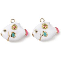 Charm en Acier Inoxydable 304 avec Plaquage en Or 18K — Breloques et pendentifs