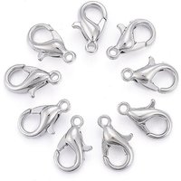 Attaches de homard en alliage de zinc, attaches à déclenchement de perroquet, 10x6mm