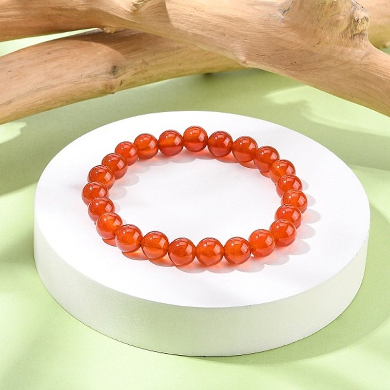 Bracelet Élastique en Cornaline Naturelle, Diamètre Intérieur de 5,2 cm — Bracelet Femme