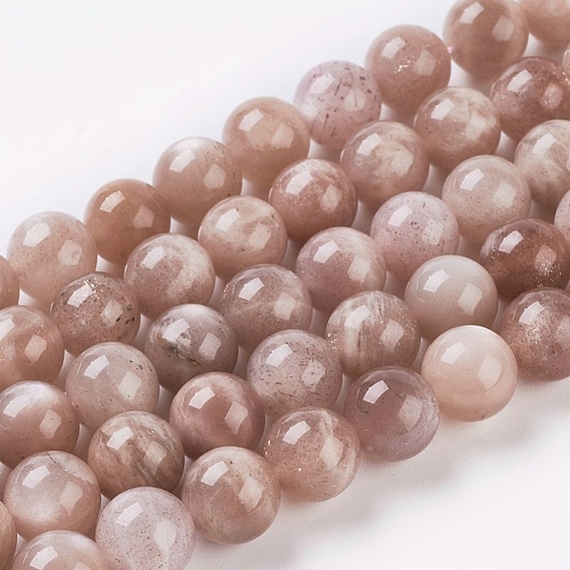 Fil de perles de soleil naturel, rond, 8 mm, 24 pcs/fil — Perles à bijoux
