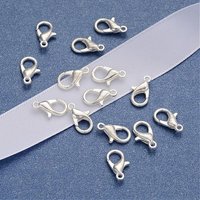 Attaches de type homard en alliage plaqué argent pour bijoux DIY — Accessoires pour bijoux