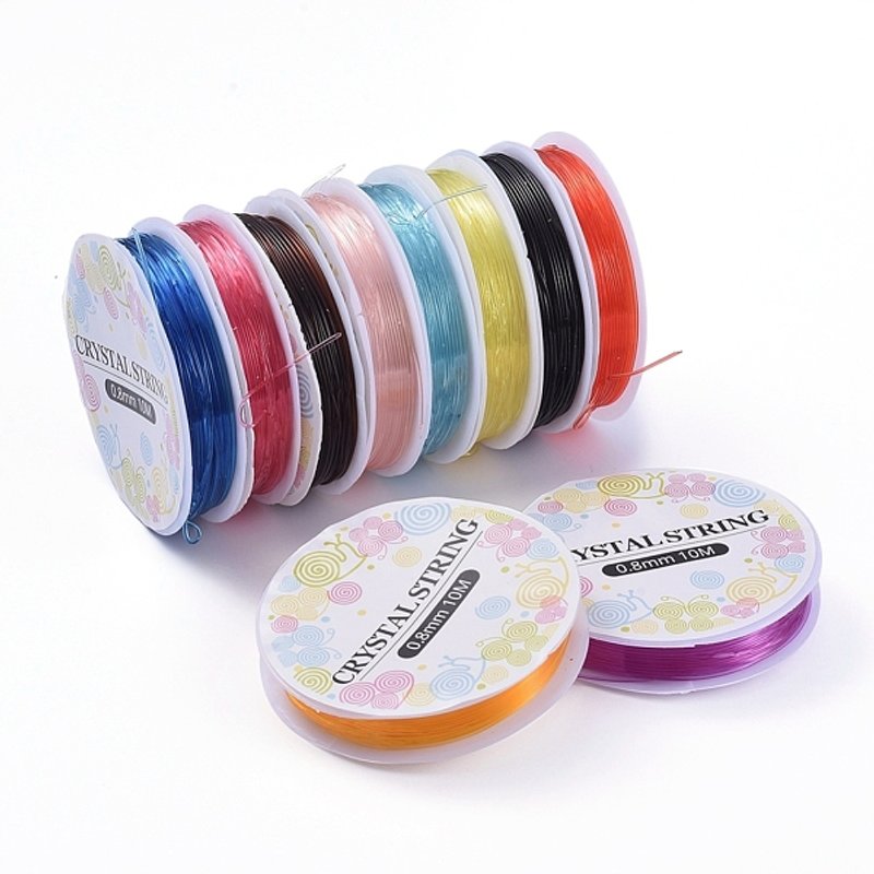 Fil Élastique en Cristal pour Bijoux et Bracelets Élastiques — Chaînes, fils et cordons