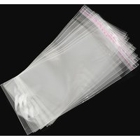Sacs en OPP, Rectangulaires, Clairs, 15.5x7cm, Trou de 8mm