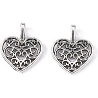 Alloy Heart Pendants in Antique Silver - Cadmium & Lead Free — Charms & Pendants