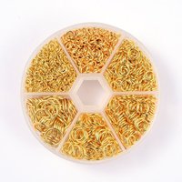 Open Brass Jump Rings, Golden, 18-22 Gauge, 4-10mm, 110g/box — Jewelry Findings