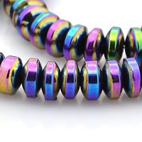 Perles Rondelles en Hématite Synthétique Grade AAA - Multi-couleurs — Perles à bijoux