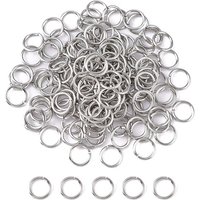 304 Stainless Steel Open Jump Rings, 8x0.9mm, Tarnish Resistant — Jewelry Findings