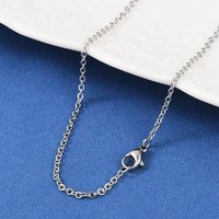 Collier en Chaîne en Acier Inoxydable 304 avec Fermoir Mousqueton, 19,7 pouces — Collier pendentif