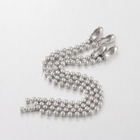 Iron Ball Tag Chains in Platinum - 9.5-10cm Length — Jewelry Display & Storage