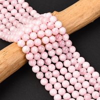 Perles de Quartz Rose Naturel de Madagascar, Grade AB, 6mm — Perles à bijoux