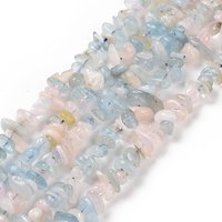 Natural Morganite Chip Beads Strands, 5-14x4-10mm, 1mm Hole — Jewelry Beads