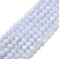Grade AA Natural Blue Lace Agate Beads Strands, 4mm, 98pcs — Jewelry Beads