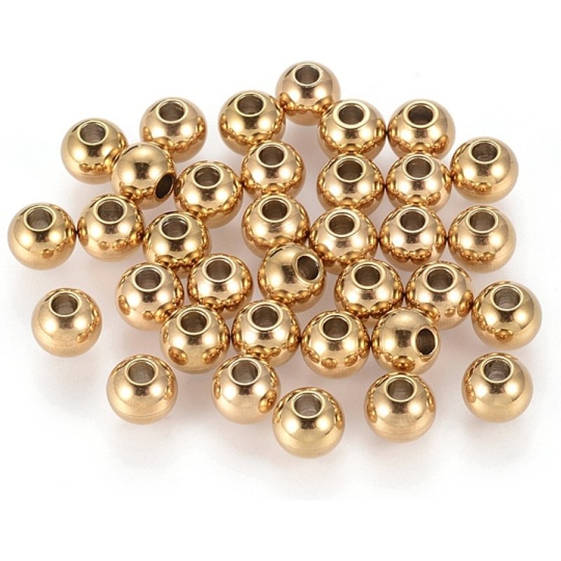 Perles séparatrices rondelles en acier inoxydable doré Ion Plating 202 — Perles à bijoux
