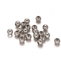Tarnish Resistant Round 304 Stainless Steel Spacer Beads, 5mm — Jewelry Beads