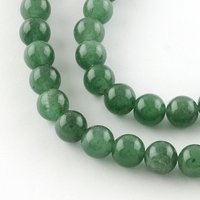 Round Green Aventurine Beads Strands, 8mm, 1mm Hole, 46pcs — Jewelry Beads