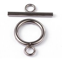 304 Stainless Steel Ring Toggle Clasps - Tarnish Resistant — Jewelry Findings