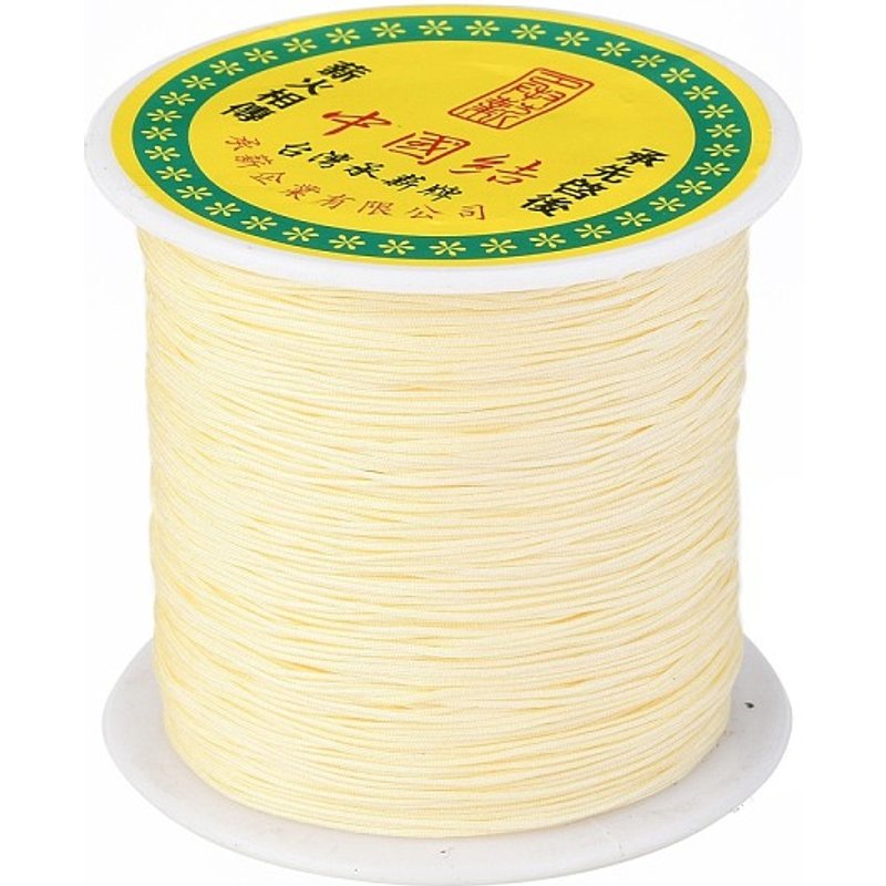 Braided Nylon Thread for Beading Jewelry Making, 0.5mm, 150 yards — Chains, Wire & Cord