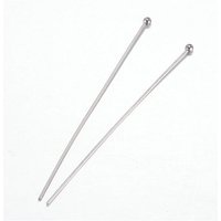 Épingles rondes en acier inoxydable 304, 50mm, 500pcs/sac — Accessoires pour bijoux