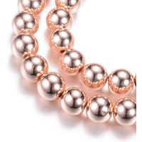 Brins de perles en hématite synthétique électroplaqué, or rose — Perles à bijoux