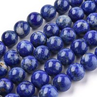 Natural Lapis Lazuli Bead Strands, Round, 10mm, 38pcs/strand — Jewelry Beads