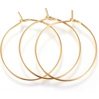 Ion Plating 316L Surgical Stainless Steel Hoop Earring Findings — Jewelry Findings
