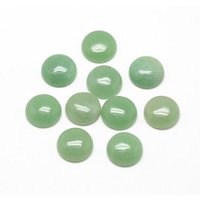 Natural Green Aventurine Cabochons, Half Round/Dome, 8x4mm